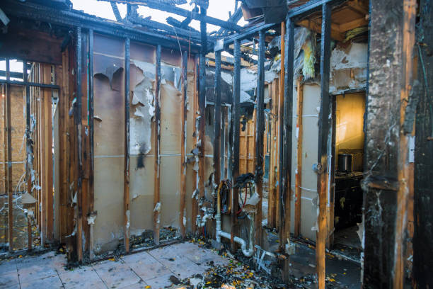 Professional Fire Damage Cleanup technician working in Richmond, VA